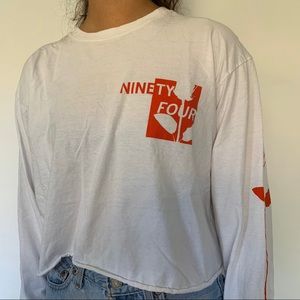 Urban long sleeve crop tee